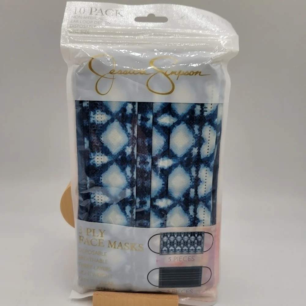 New Jessica Simpson Face Masks 10 pack